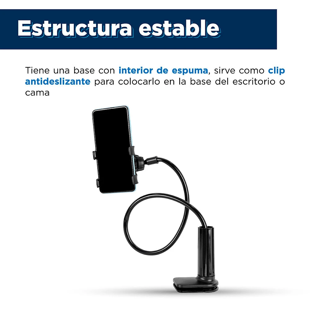 Soporte Para Celular Clip Negro 41 cm