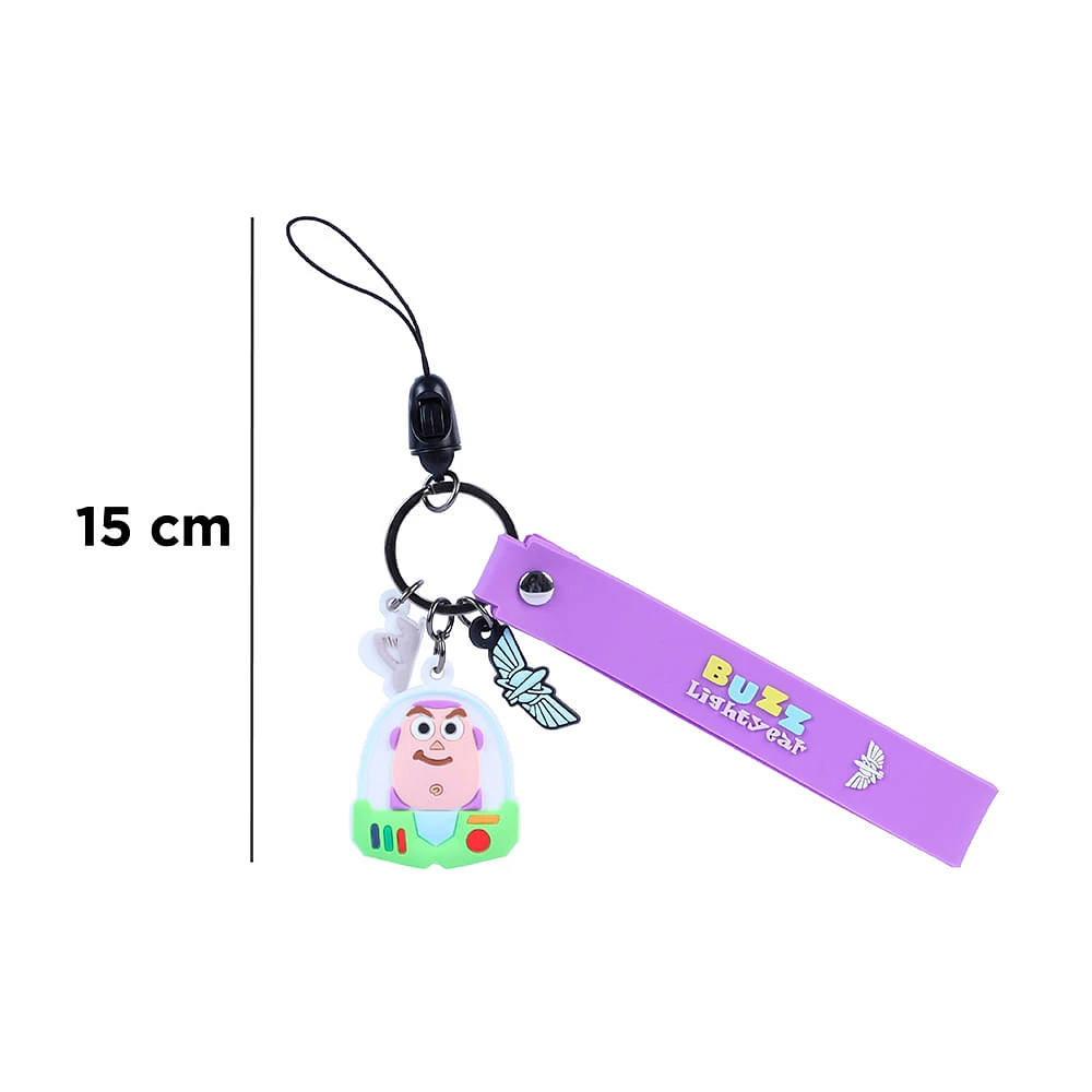 Accesorio Decorativo Para Celular Toy Story Buzz Lightyear Disney Silicona Morado 15 cm