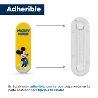 Soporte Para Celular Disney Mickey Mouse Tipo Anillo Sintético Amarillo 8x2.5 cm