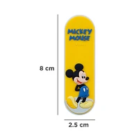 Soporte Para Celular Disney Mickey Mouse Tipo Anillo Sintético Amarillo 8x2.5 cm