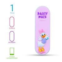 Soporte Para Celular Disney Daisy Tipo Anillo Sintético Lila 8x2.5 cm