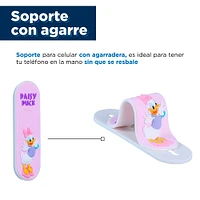 Soporte Para Celular Disney Daisy Tipo Anillo Sintético Lila 8x2.5 cm