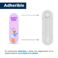 Soporte Para Celular Disney Daisy Tipo Anillo Sintético Lila 8x2.5 cm