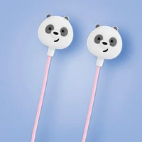 Audífonos De Cable We Bare Bears Panda 3.5 mm Rosas 1.2 m