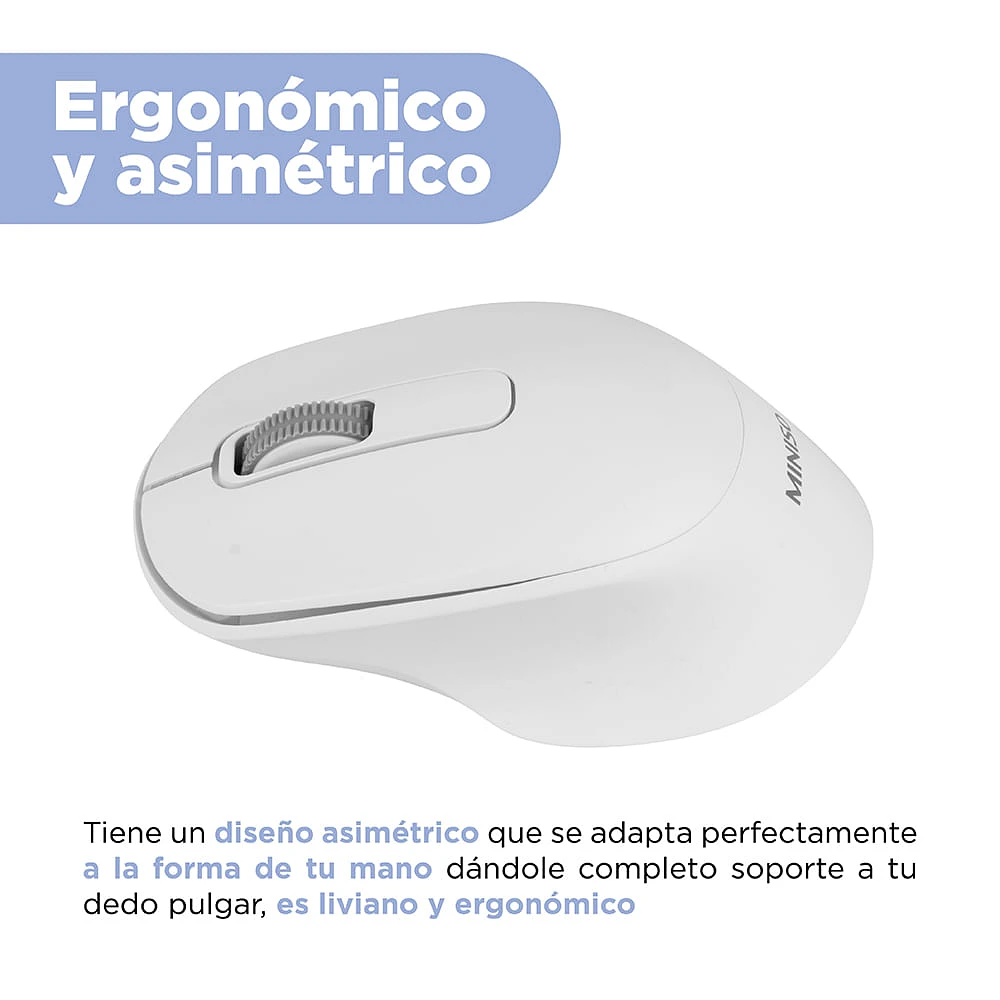 Mouse Inalámbrico Modelo E71 Blanco