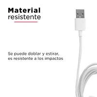 Cable De Carga USB a Lightning Blanco 20 cm