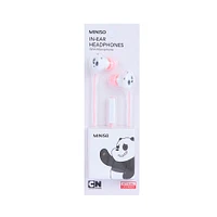 Audífonos De Cable We Bare Bears Panda 3.5 mm Rosas 1.2 m