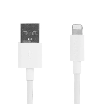 Cable De Carga USB a Lightning Blanco 20 cm