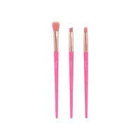 Set Brochas De Maquillaje Para Ojos Pink Me 3 Piezas