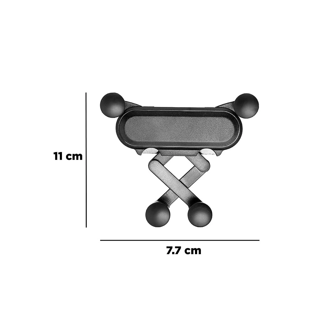 Soporte Para Celular Sintético Negro 11x3.9x7.7 cm