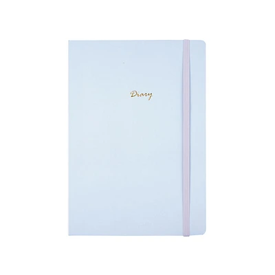 Cuaderno Estampado Con Plan Semanal De Rayas Gris 21.8X16.4X2.3CM 160 Hojas
