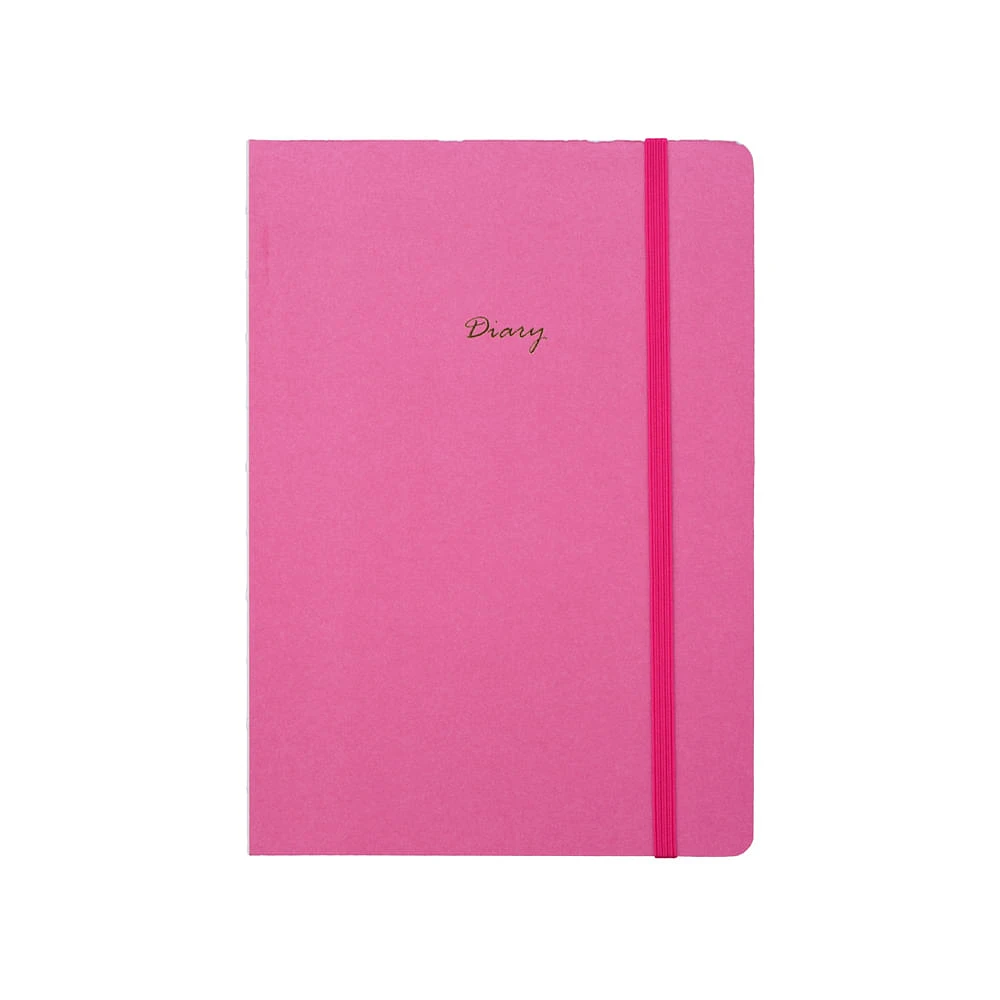 Cuaderno Estampado Planner Mensual Rosa 160 Hojas