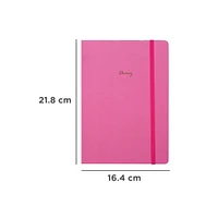 Cuaderno Estampado Planner Mensual Rosa 160 Hojas