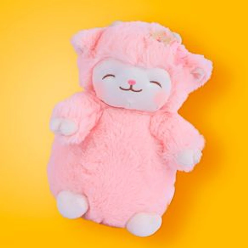 Peluche Miniso Corderito Felpa Rosa 17x27 cm