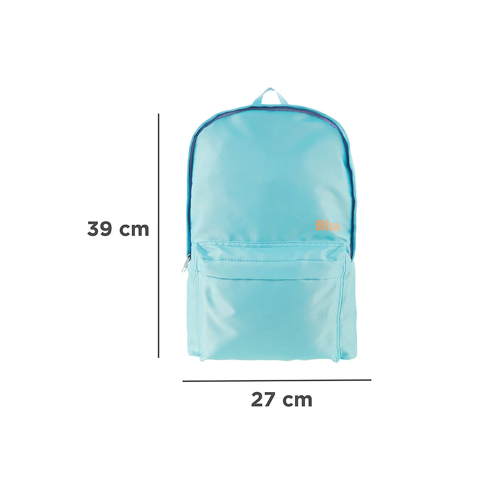 Mochila Casual Candy Color 100% Poliéster Azul Cielo 39x27x13 cm