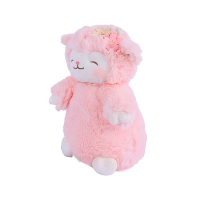 Peluche Miniso Corderito Felpa Rosa 17x27 cm