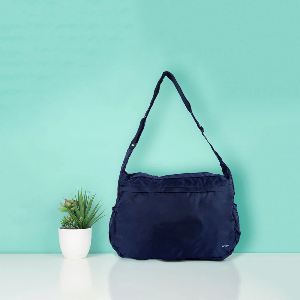 Bolsa De Viaje Minigo Plegable E Impermeable, Azul