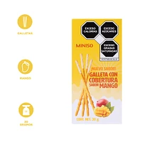 Palitos De Galleta Con Cobertura Sabor Mango 30 gr