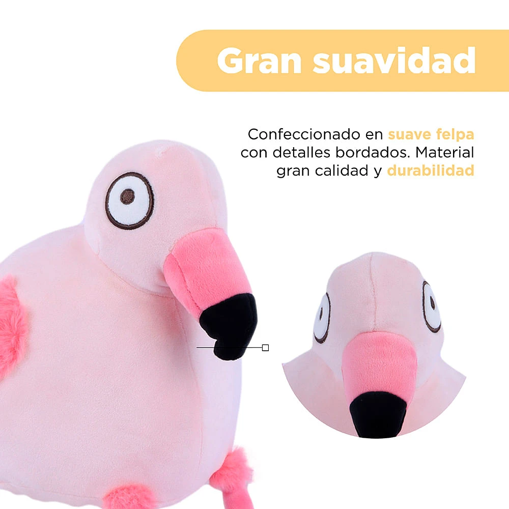 Peluche Miniso Flamingo Felpa Rosa 22x29 cm