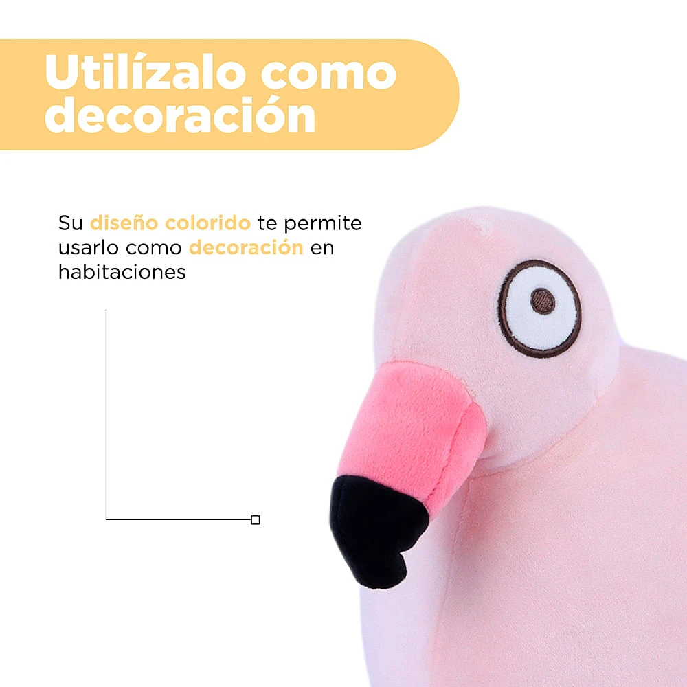 Peluche Miniso Flamingo Felpa Rosa 22x29 cm