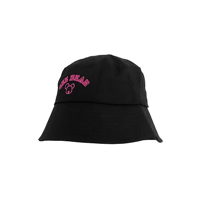 Sombrero De Copa Para Mujer Qee Bear 100% Algodón Negro 57 cm