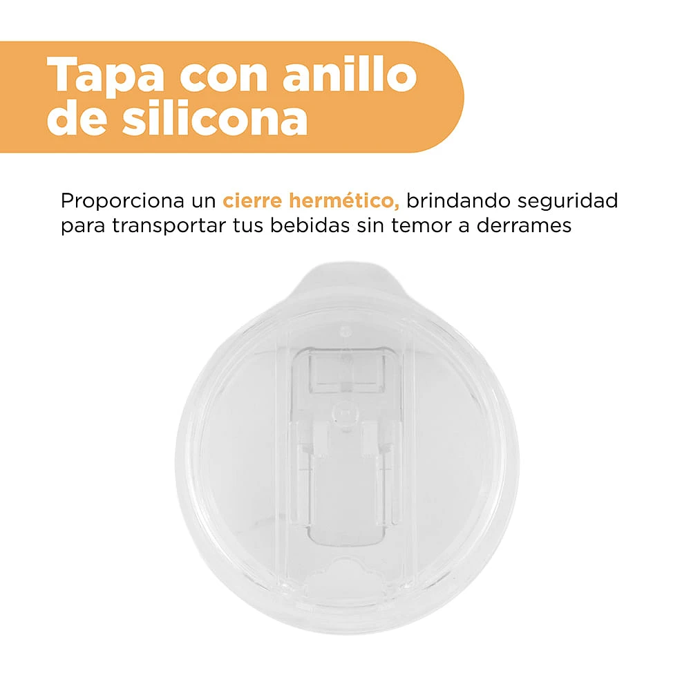 Vaso Térmico Acero Inoxidable Plateado 500 ml