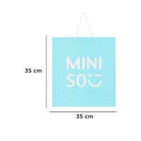 Bolsa De Regalo Miniso Papel Aqua 35x16x35 cm