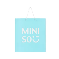 Bolsa De Regalo Miniso Papel Aqua 35x16x35 cm