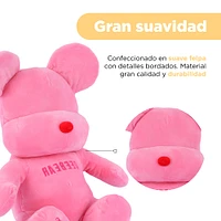 Peluche Qee Bear Felpa Rosa 29x35 cm