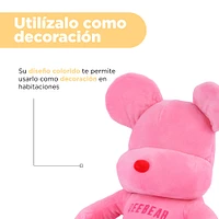 Peluche Qee Bear Felpa Rosa 29x35 cm