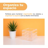 Organizador 3 Cajones Plástico 15.3x12.1x10.7 cm