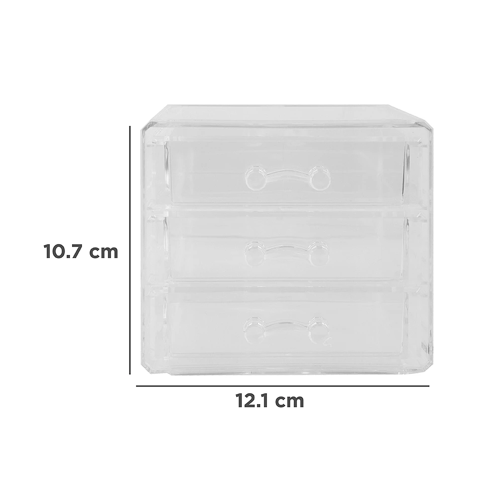 Organizador 3 Cajones Plástico 15.3x12.1x10.7 cm