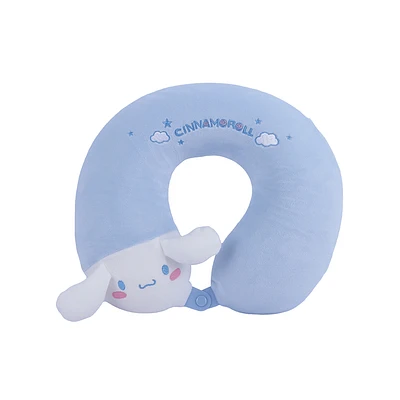 Almohada De Viaje Sanrio Cinnamoroll Memory Foam Azul 32x30 cm