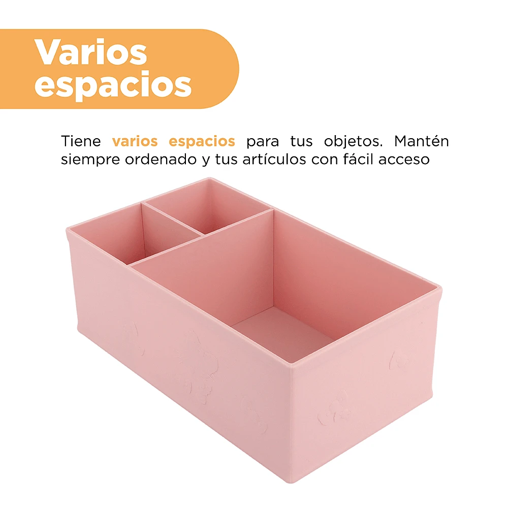 Organizador De Escritorio Sanrio Hello Kitty Plástico Rosa 24.2x13.8x9 cm