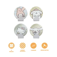 Set De Ganchos Adhesivos Sanrio Acero Inoxidable 5x5 cm 2 kg 4 Piezas