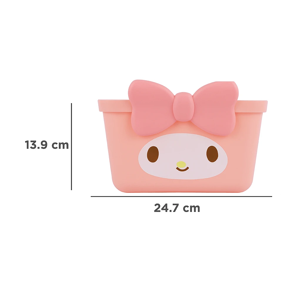 Cesta De Almacenamiento Sanrio My Melody Sintética Rosa 24.7x15.6x13.9 cm