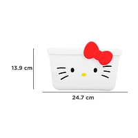 Cesta De Almacenamiento Sanrio Hello Kitty Sintética Blanca 24.7x15.6x13.9 cm
