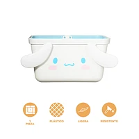 Cesta De Almacenamiento Sanrio Cinnamoroll Sintética Blanca 24.7x15.6x13.9 cm