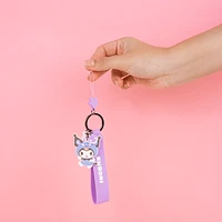 Accesorio Decorativo Para Celular Sanrio Kuromi Silicona Morado 20 cm