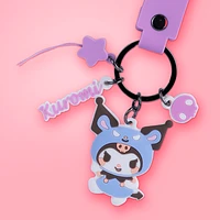 Accesorio Decorativo Para Celular Sanrio Kuromi Silicona Morado 20 cm