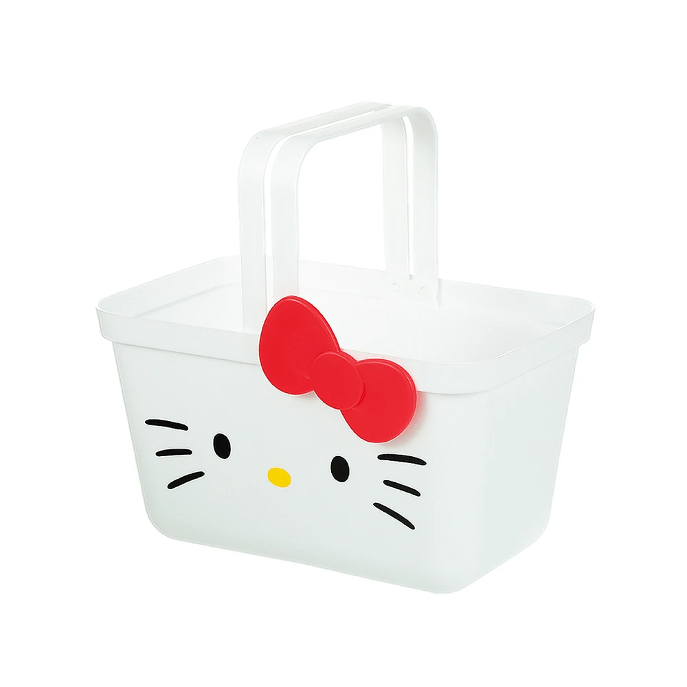 Cesta De Almacenamiento Sanrio Hello Kitty Sintética Blanca 24.7x15.6x13.9 cm