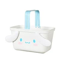 Cesta De Almacenamiento Sanrio Cinnamoroll Sintética Blanca 24.7x15.6x13.9 cm