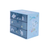 Organizador De Escritorio Sanrio Cinnamoroll Con Cajones Sintético Azul 17x11x15 cm