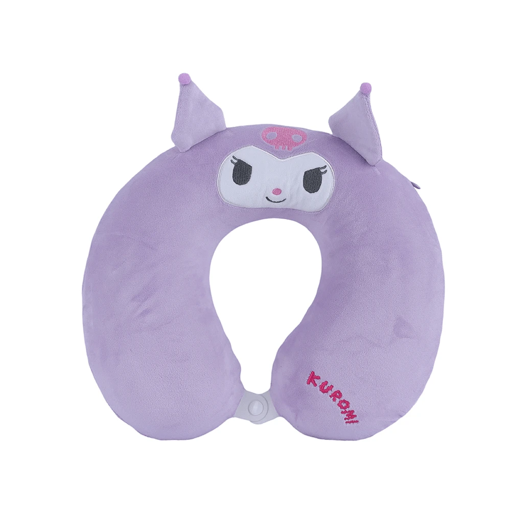 Almohada De Viaje Sanrio Kuromi Memory Foam Lila 32x30 cm