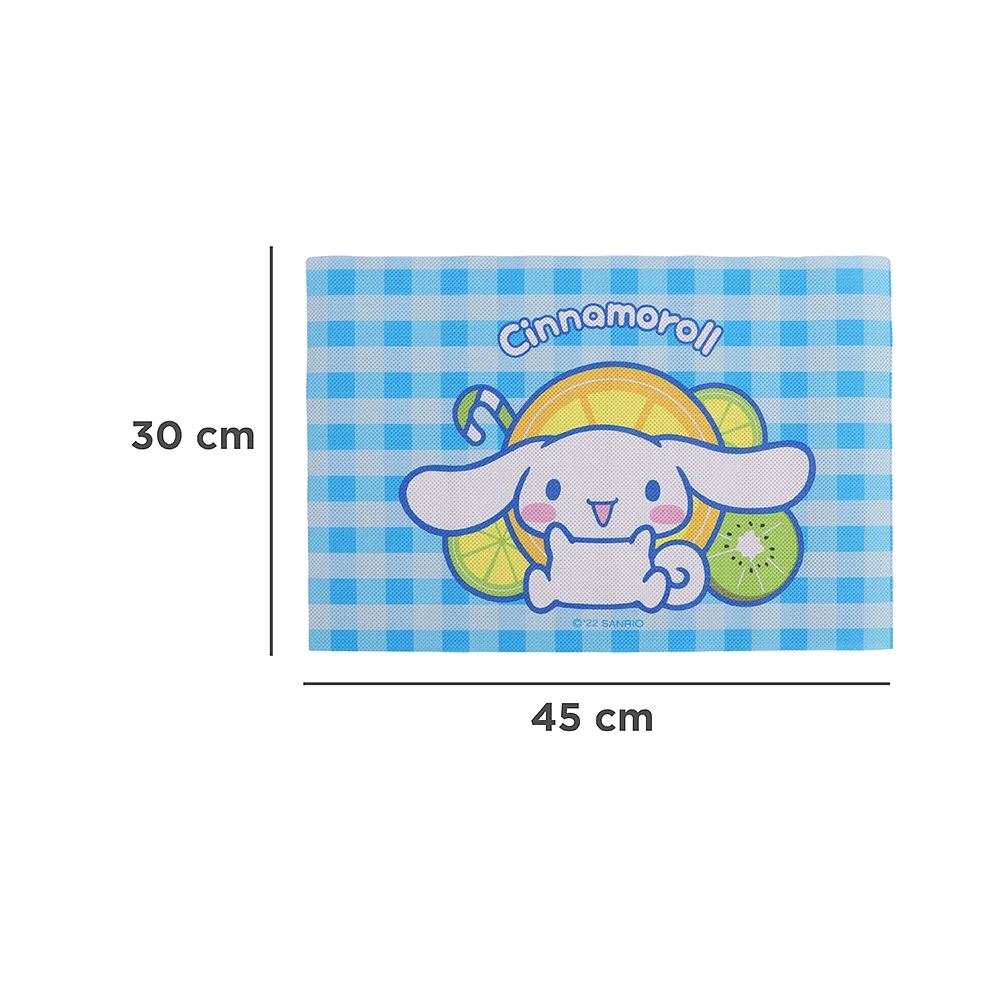 Set Manteles Sanrio Cinnamoroll Individuales PVC Azules 45x30 cm 2 Piezas