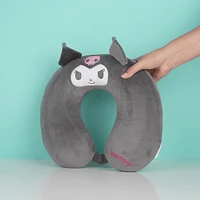 Almohada De Viaje Sanrio Kuromi Memory Foam Gris 32x30 cm