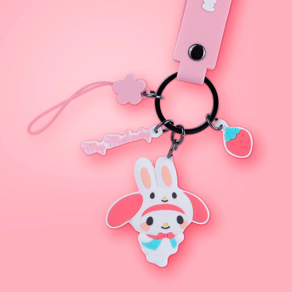 Accesorio Decorativo Para Celular Sanrio My Melody Silicona Rosa 20 cm