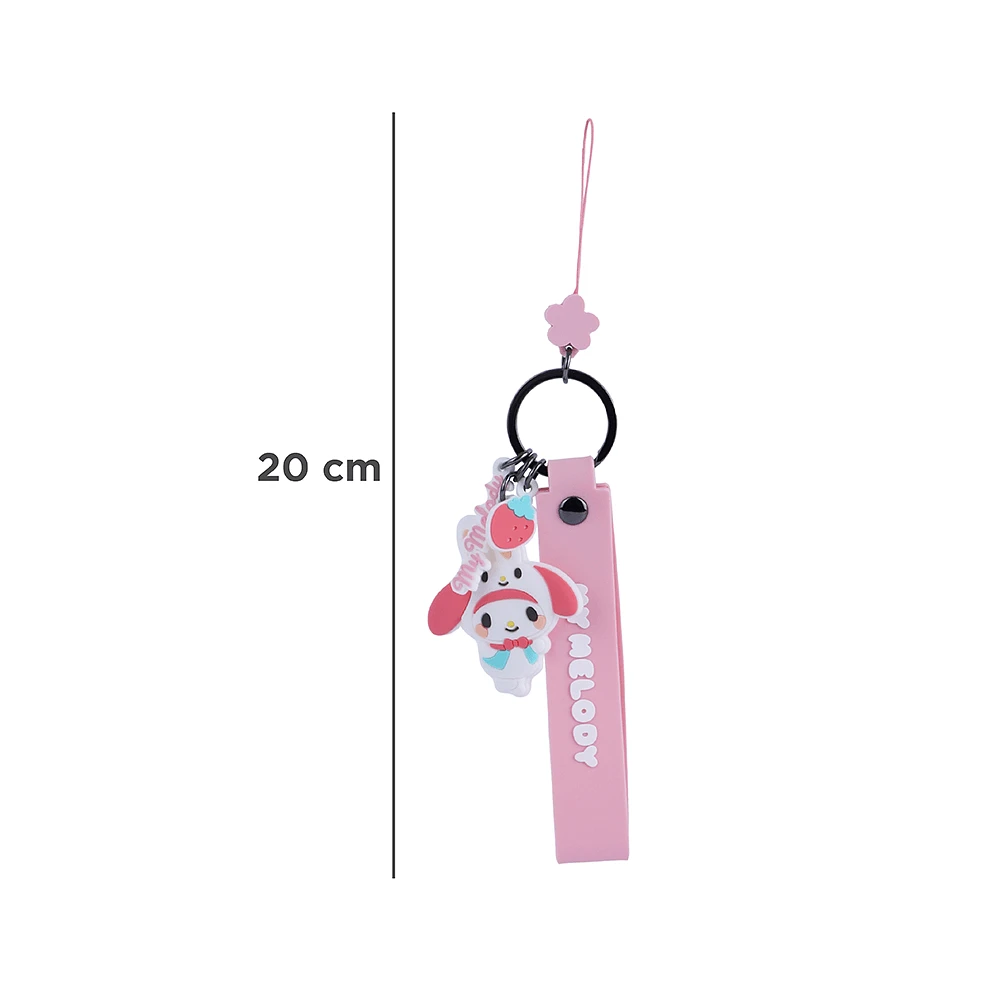 Accesorio Decorativo Para Celular Sanrio My Melody Silicona Rosa 20 cm