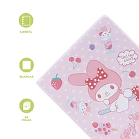 Libreta Sanrio My Melody Rosa 10.4x14.1 cm 96 Hojas