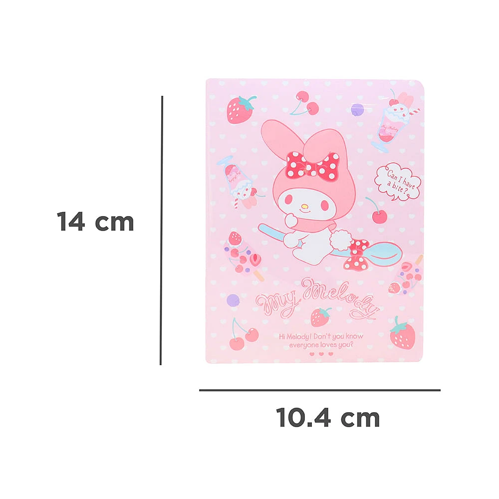 Libreta Sanrio My Melody Rosa 10.4x14.1 cm 96 Hojas